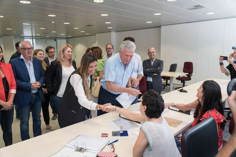 La lista de los nacionalistas se pesentó este lunes (Foto TA)